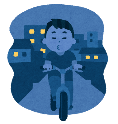 無灯火チャリ「ライト点灯しなくても見える」 	: みじかめっ！なんJ