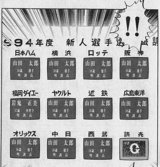 ドカベンプロ野球編のドラフト時のなんｊ みじかめっ なんj