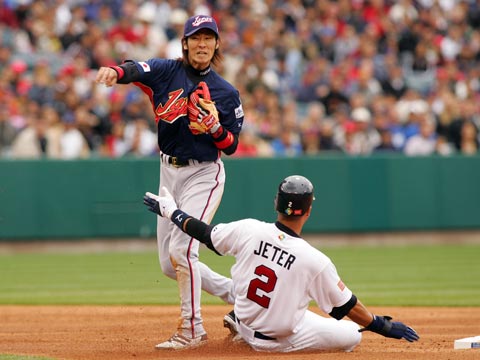 西岡がwbcの時に塁上でジーターに贈った言葉 みじかめっ なんj